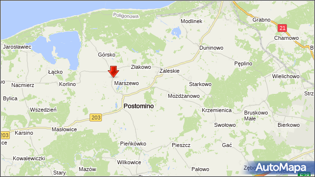 Mapa Polski Targeo